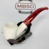 New Hand Carved Block Meerschaum Pipe w/ Fitted Case 5.5" Unique, Smoking Pipe [SOLD OUT] - Image 6