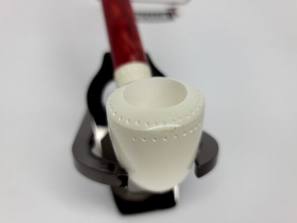 New Hand Carved Block Meerschaum Pipe w/ Fitted Case 5.5" Unique, Smoking Pipe [SOLD OUT] - Image 7