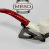 New Hand Carved Block Meerschaum Pipe w/ Fitted Case 5.5" Unique, Smoking Pipe [SOLD OUT] - Image 8
