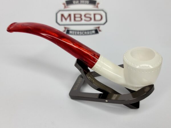 New Hand Carved Block Meerschaum Pipe w/ Fitted Case 5.5" Unique, Smoking Pipe [SOLD OUT] - Image 8