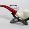 New Hand Carved Block Meerschaum Pipe w/ Fitted Case 5.5" Unique, Smoking Pipe [SOLD OUT] - Image 9