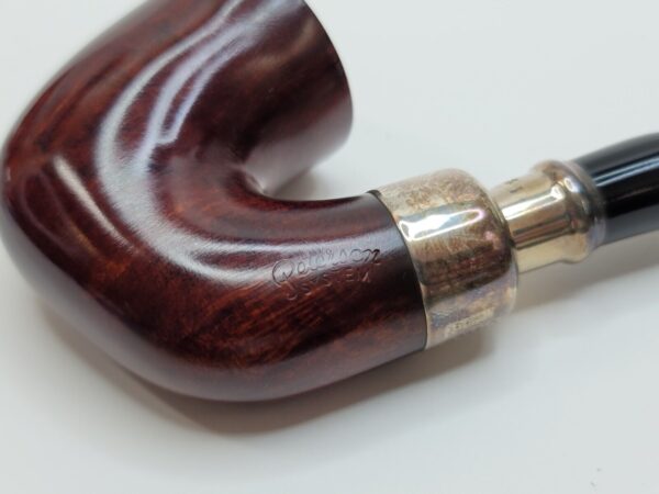 Peterson System Spigot 305 Smooth Bell Calabash Briar Tobacco Pipe, Silver, New [SOLD OUT] - Image 11