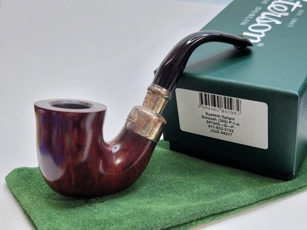 Peterson System Spigot 305 Smooth Bell Calabash Briar Tobacco Pipe, Silver, New [SOLD OUT] - Image 17