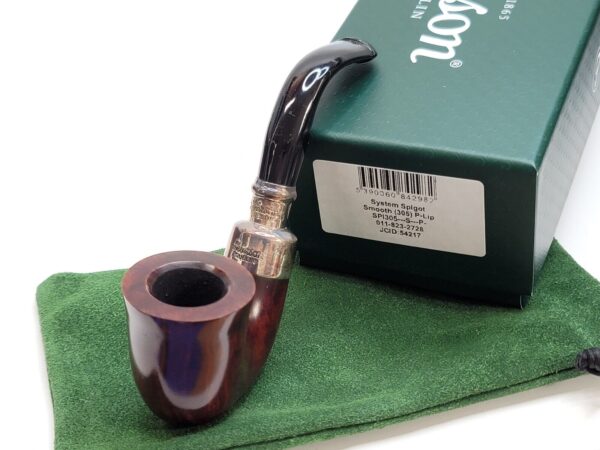 Peterson System Spigot 305 Smooth Bell Calabash Briar Tobacco Pipe, Silver, New [SOLD OUT] - Image 4
