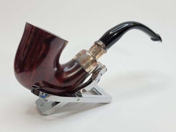 Peterson System Spigot 305 Smooth Bell Calabash Briar Tobacco Pipe, Silver, New [SOLD OUT] - Image 5