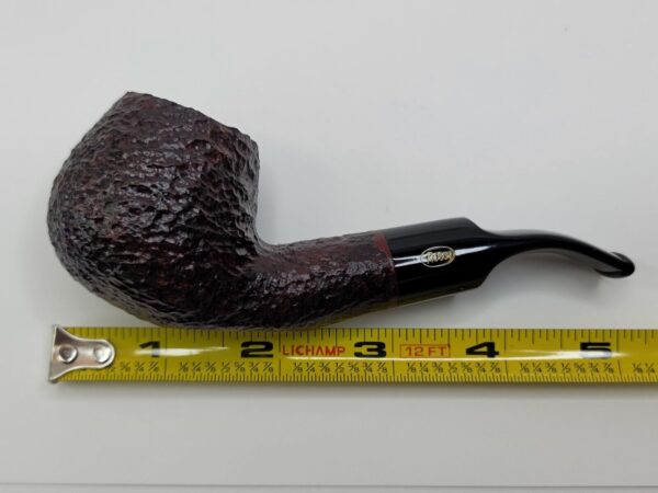 Rossi by Savinelli Sitting 8644 Rusticated Brandy Briar Tobacco Pipe, 6mm, Italy [SOLD OUT] - Image 12