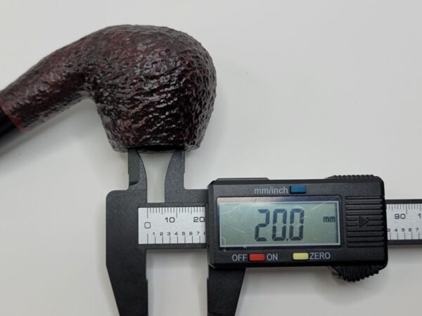 Rossi by Savinelli Sitting 8644 Rusticated Brandy Briar Tobacco Pipe, 6mm, Italy [SOLD OUT] - Image 13