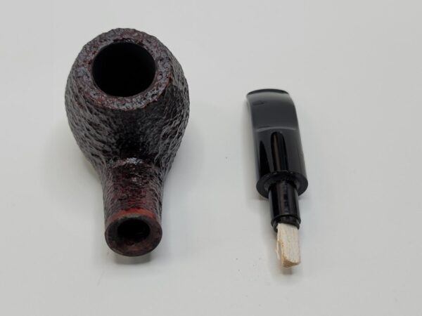 Rossi by Savinelli Sitting 8644 Rusticated Brandy Briar Tobacco Pipe, 6mm, Italy [SOLD OUT] - Image 14