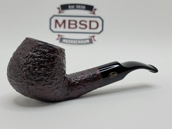 Rossi by Savinelli Sitting 8644 Rusticated Brandy Briar Tobacco Pipe, 6mm, Italy [SOLD OUT] - Image 6
