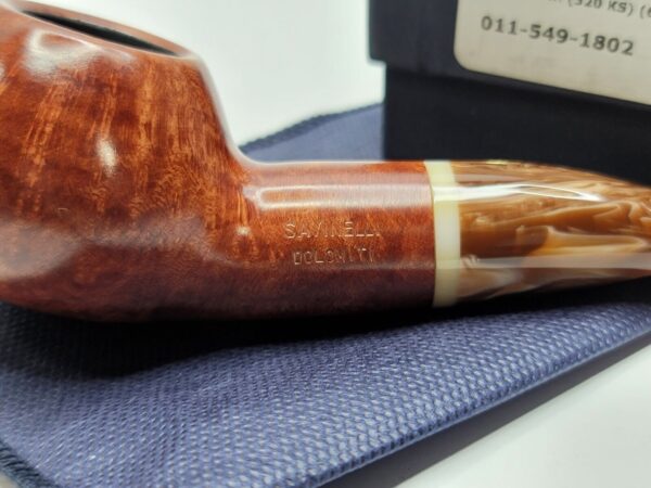 Savinelli Dolomiti Smooth 320 KS Bent Author Briar Tobacco Pipe, 6mm [SOLD OUT] - Image 5