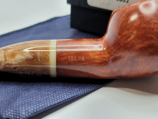 Savinelli Dolomiti Smooth 320 KS Bent Author Briar Tobacco Pipe, 6mm [SOLD OUT] - Image 6