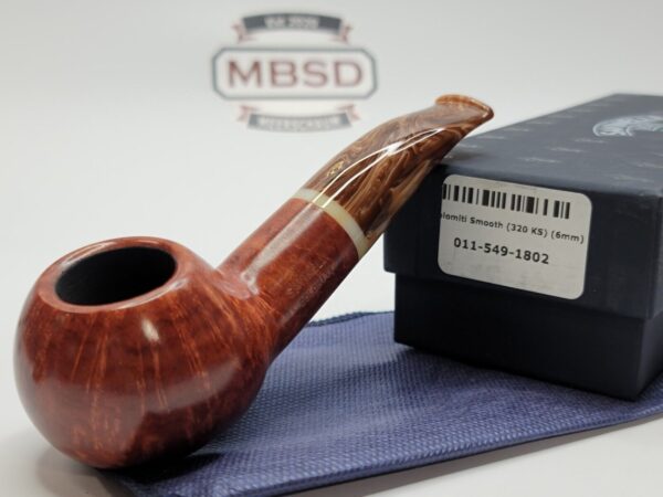 Savinelli Dolomiti Smooth 320 KS Bent Author Briar Tobacco Pipe, 6mm [SOLD OUT]