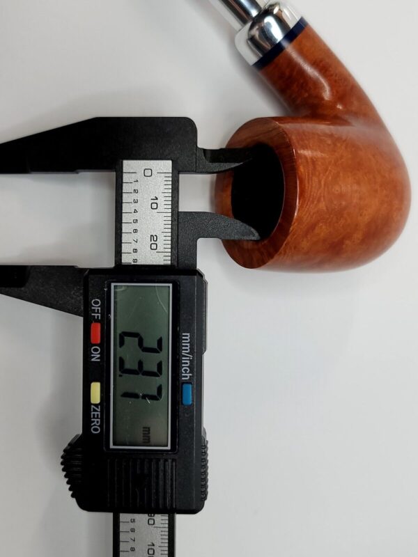 Savinelli Eleganza Smooth Natural 622 KS 6mm, Bent Pot, Briar Tobacco Pipe [SOLD OUT] - Image 12