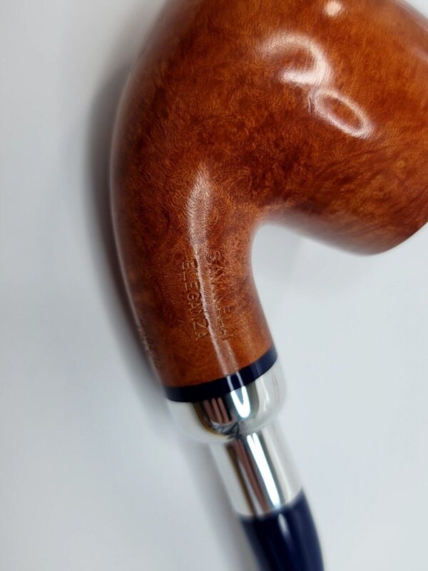 Savinelli Eleganza Smooth Natural 622 KS 6mm, Bent Pot, Briar Tobacco Pipe [SOLD OUT] - Image 9