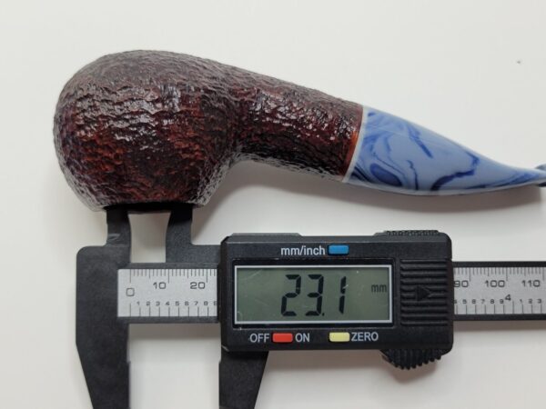 Savinelli Oceano Rusticated 320 KS Author Briar Tobacco Pipe, 6mm Filter [SOLD OUT] - Image 12