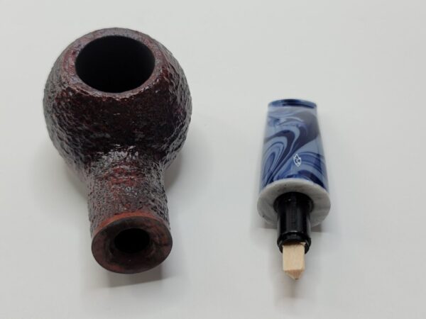 Savinelli Oceano Rusticated 320 KS Author Briar Tobacco Pipe, 6mm Filter [SOLD OUT] - Image 13