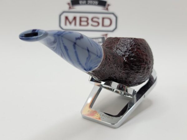 Savinelli Oceano Rusticated 320 KS Author Briar Tobacco Pipe, 6mm Filter [SOLD OUT] - Image 9