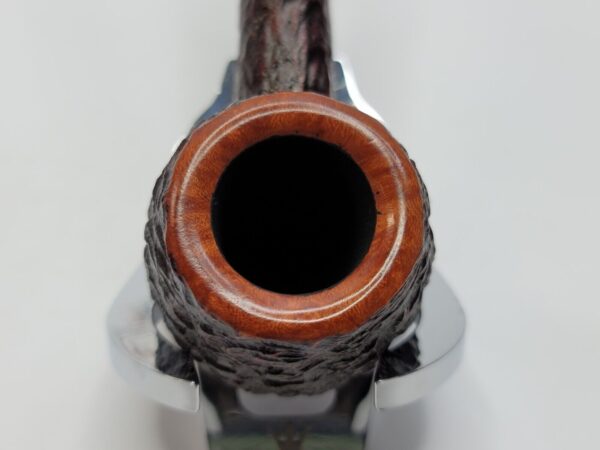 Savinelli Porto Cervo 207 Rusticated Straight Apple Briar Tobacco Pipe, 6mm - Image 7