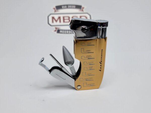 Soft Flame Refillable Butane Gas Cigarette Tobacco Pipe Lighter, Pipe Tools Gold [SOLD OUT] - Image 4
