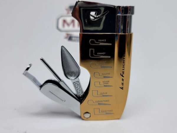 Soft Flame Refillable Butane Gas Cigarette Tobacco Pipe Lighter, Pipe Tools Gold [SOLD OUT] - Image 5