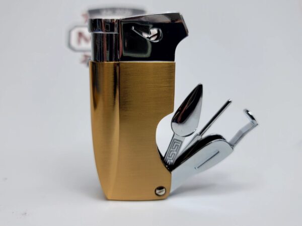 Soft Flame Refillable Butane Gas Cigarette Tobacco Pipe Lighter, Pipe Tools Gold [SOLD OUT] - Image 7
