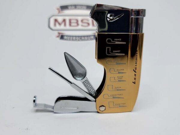 Soft Flame Refillable Butane Gas Cigarette Tobacco Pipe Lighter, Pipe Tools Gold [SOLD OUT] - Image 8