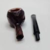 Vintage Walnut Antique Rusticated Prince Briar Tobacco Pipe, Unsmoked [SOLD OUT] - Image 4