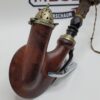 Antique German Ulmer Wooden Tobacco Smoking Pipe With Stem, Hallmark Silver [SOLD OUT] - Image 3