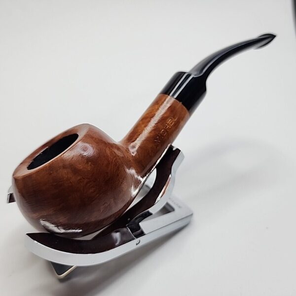 Michel Smooth Bent Apple Briar Tobacco Pipe, Unsmoked [SOLD OUT] - Image 4