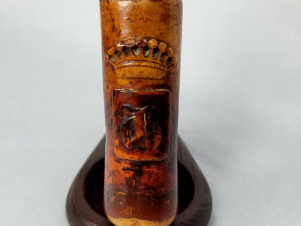 Beautifully Colored Meerschaum Tobacco Pipe Bowl, Rare, Silver Mount - Image 4