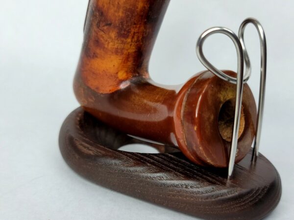 Beautifully Colored Meerschaum Tobacco Pipe Bowl, Rare, Silver Mount - Image 7