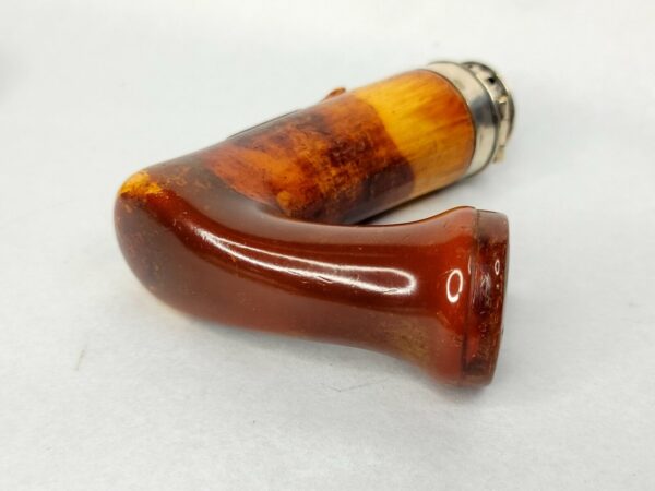 Beautifully Colored Meerschaum Tobacco Pipe Bowl, Rare, Silver Mount - Image 9