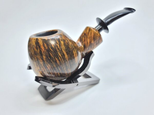 Bennie Joe Pipes Short Apple Artisan Briar Tobacco Pipe, Ebonite Stem, Indonesia - Image 3