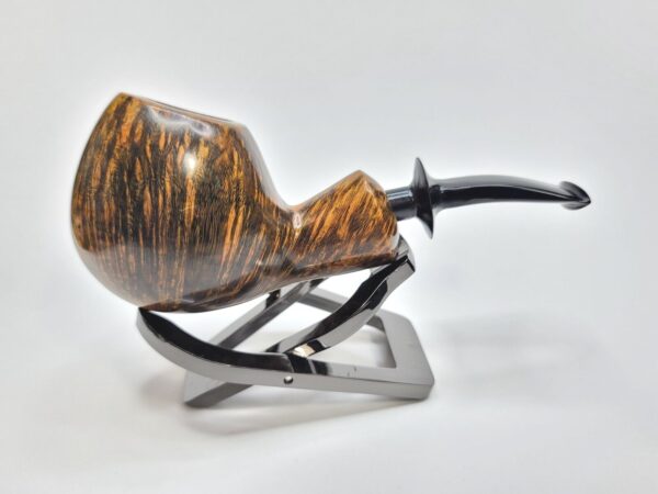 Bennie Joe Pipes Short Apple Artisan Briar Tobacco Pipe, Ebonite Stem, Indonesia - Image 4