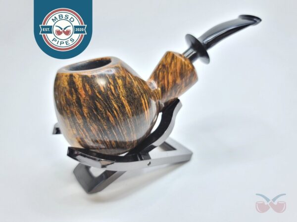 Bennie Joe Pipes Short Apple Artisan Briar Tobacco Pipe, Ebonite Stem, Indonesia