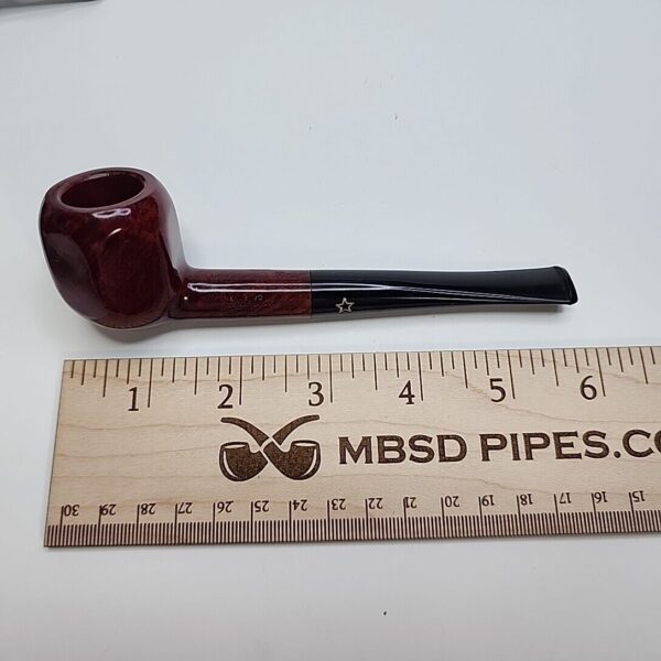 City De Luxe 6 Panel 676 Smooth Briar Tobacco Pipe, Unsmoked, Box [SOLD OUT] - Image 11