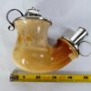 Large 1800s Ornate Antique Belgium Meerschaum Tobacco Pipe, w/ Cherry Wood Stem [SOLD OUT] - Image 12