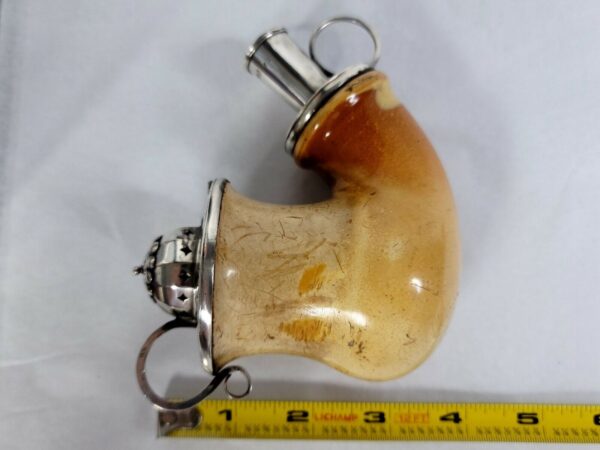 Large 1800s Ornate Antique Belgium Meerschaum Tobacco Pipe, w/ Cherry Wood Stem [SOLD OUT] - Image 13