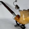 Large 1800s Ornate Antique Belgium Meerschaum Tobacco Pipe, w/ Cherry Wood Stem [SOLD OUT] - Image 5