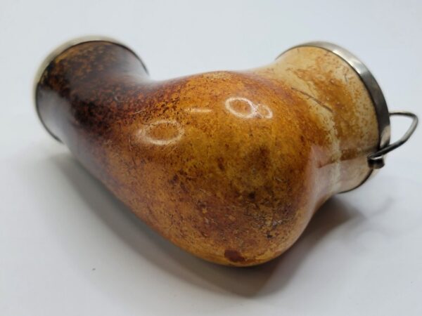 Large Antique Belgian Kalmasch Block Meerschaum Tobacco Pipe, Sterling Silver [SOLD OUT] - Image 15