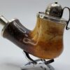 Large Antique Belgian Kalmasch Block Meerschaum Tobacco Pipe, Sterling Silver [SOLD OUT] - Image 9
