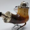 Large Antique Belgian Kalmasch Block Meerschaum Tobacco Pipe, Sterling Silver [SOLD OUT] - Image 10