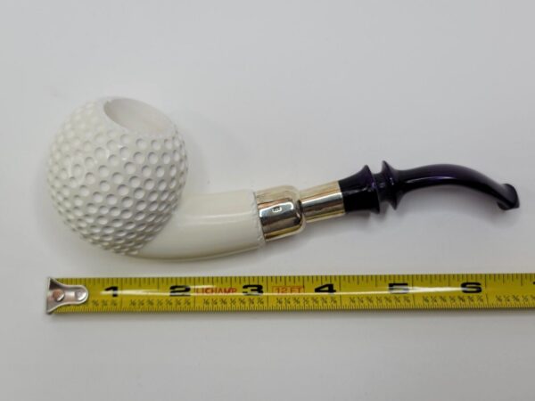 Large MBSD Meerschaum Block Meerschaum Golf Ball Spigot Tobacco Pipe, Case [SOLD OUT] - Image 12
