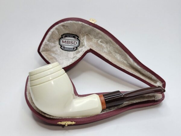 MBSD Meerschaum Deluxe Devil Anse Block Meerschaum Tobacco Pipe, 9mm Filter [SOLD OUT] - Image 3