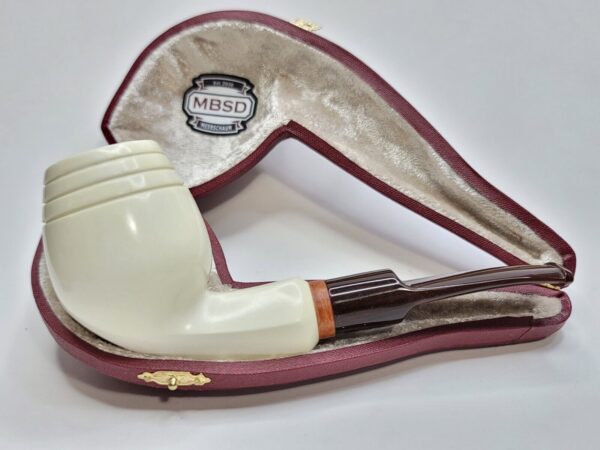 MBSD Meerschaum Deluxe Devil Anse Block Meerschaum Tobacco Pipe, 9mm Filter [SOLD OUT] - Image 4