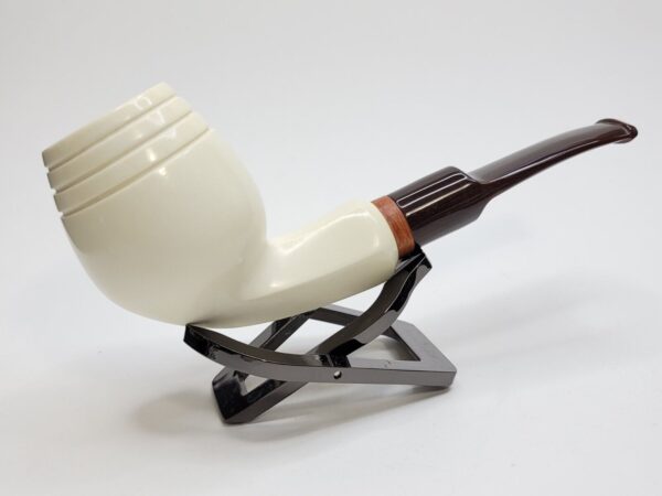 MBSD Meerschaum Deluxe Devil Anse Block Meerschaum Tobacco Pipe, 9mm Filter [SOLD OUT] - Image 6