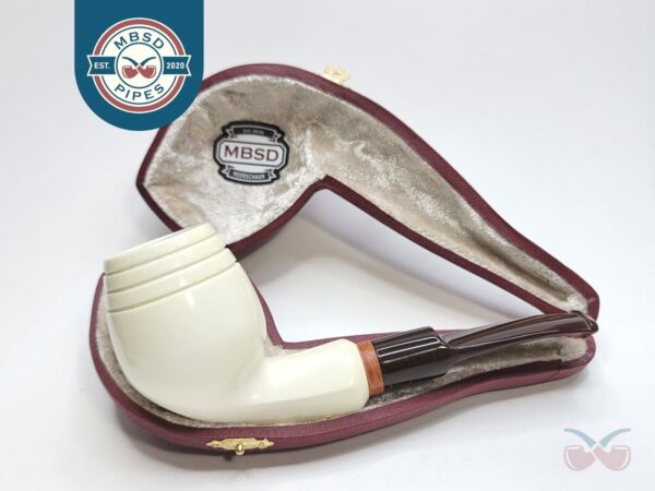 MBSD Meerschaum Deluxe Devil Anse Block Meerschaum Tobacco Pipe, 9mm Filter [SOLD OUT]