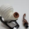 MBSD Meerschaum Deluxe Rusticated Block Meerschaum Tobacco Pipe, 9mm Filter [SOLD OUT] - Image 15
