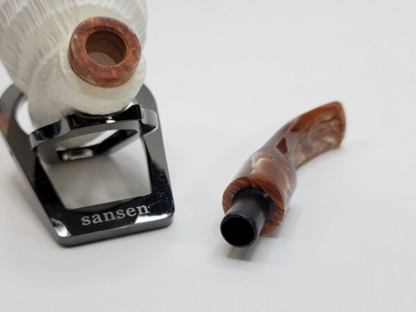 MBSD Meerschaum Deluxe Rusticated Block Meerschaum Tobacco Pipe, 9mm Filter [SOLD OUT] - Image 17