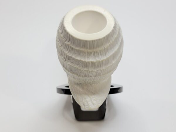 MBSD Meerschaum Deluxe Rusticated Block Meerschaum Tobacco Pipe, 9mm Filter [SOLD OUT] - Image 5